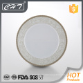 A011 hot sale luxury rhombus flower fine bone ceramic dinner plate